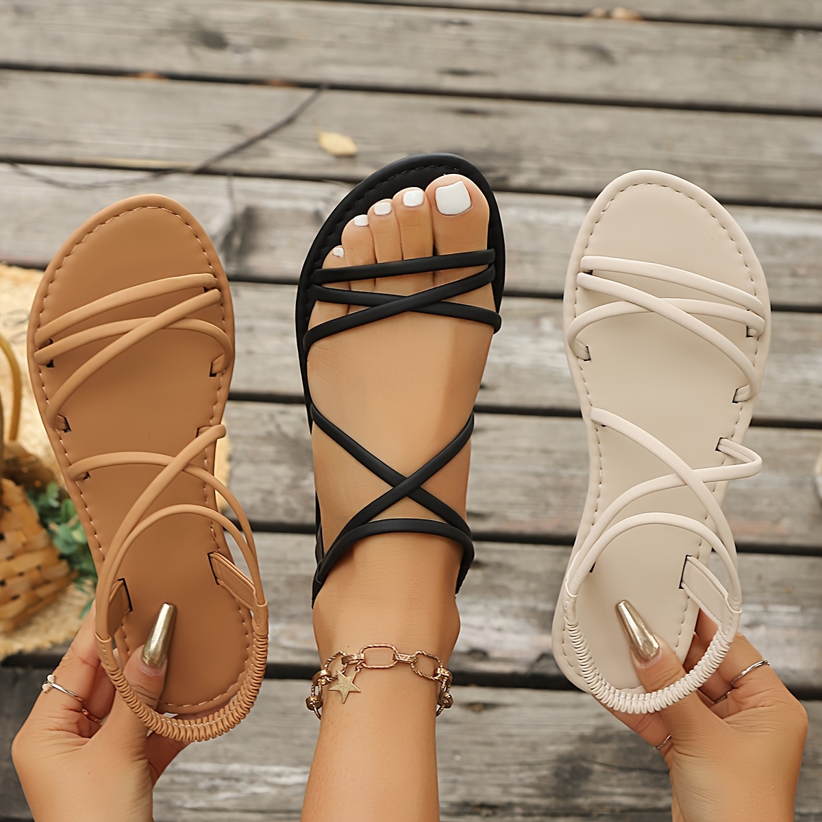 womens multi strap flat sandals fashion       festival merchandise casual     market bestie night out     graffiti exhibition summer casual sandals women shoes