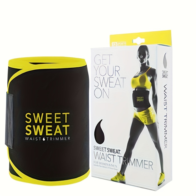 Sweet Sweat Waist Trimmer for Women and Men - Sweat Band Waist Trainer for  High-Intensity Training & Workouts, 5 Sizes