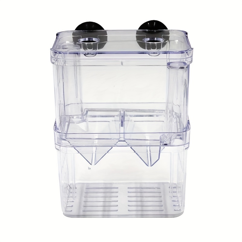 TEMU Multifunctional Acrylic Fish Breeding Isolation Box Aquarium Incubator Holder Fish Breeding Box Fish Accessories