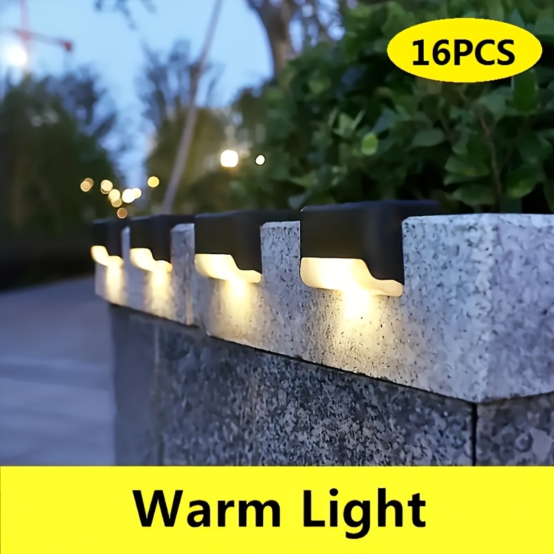 TEMU A Set Of 16 Step Lights In Different Colors, Suitable For Courtyard Corridors, Garden Designs, Nighttime Ambiance, And Festive Decorations