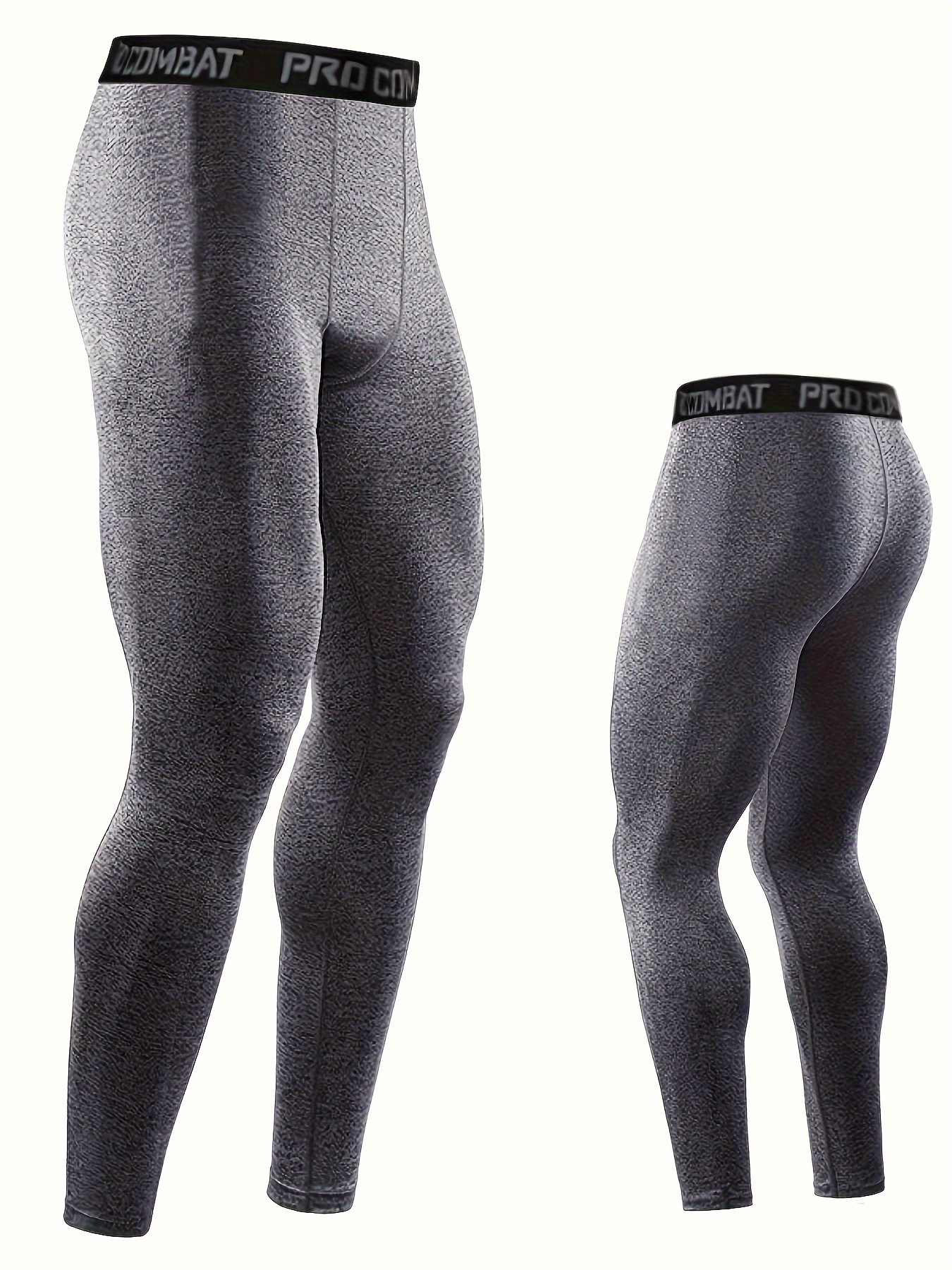 Men's Compression Pants Base Layer Leggings Workout Running - Temu Canada