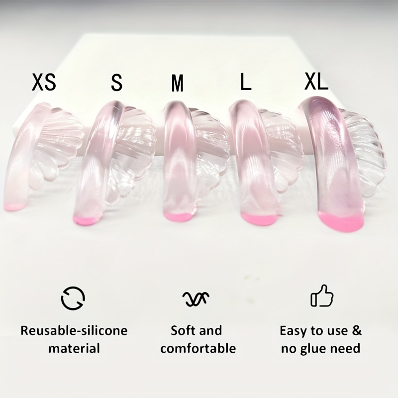 TEMU 10 pz 5 Misure Cuscinetti per Lash Lift, Aste a per Sollevamento Ciglia, Strumenti per Arricciare e Modellare le Ciglia. Design , Si Adatta