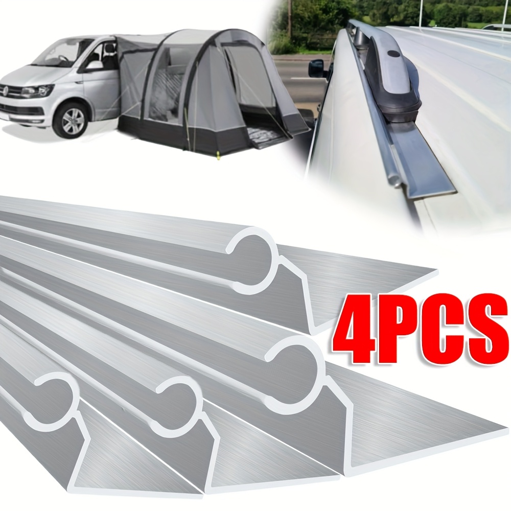 4pcs Compatible With For T5 Rv Roof Tent Guide Rails, 4pcs, 60cm Long