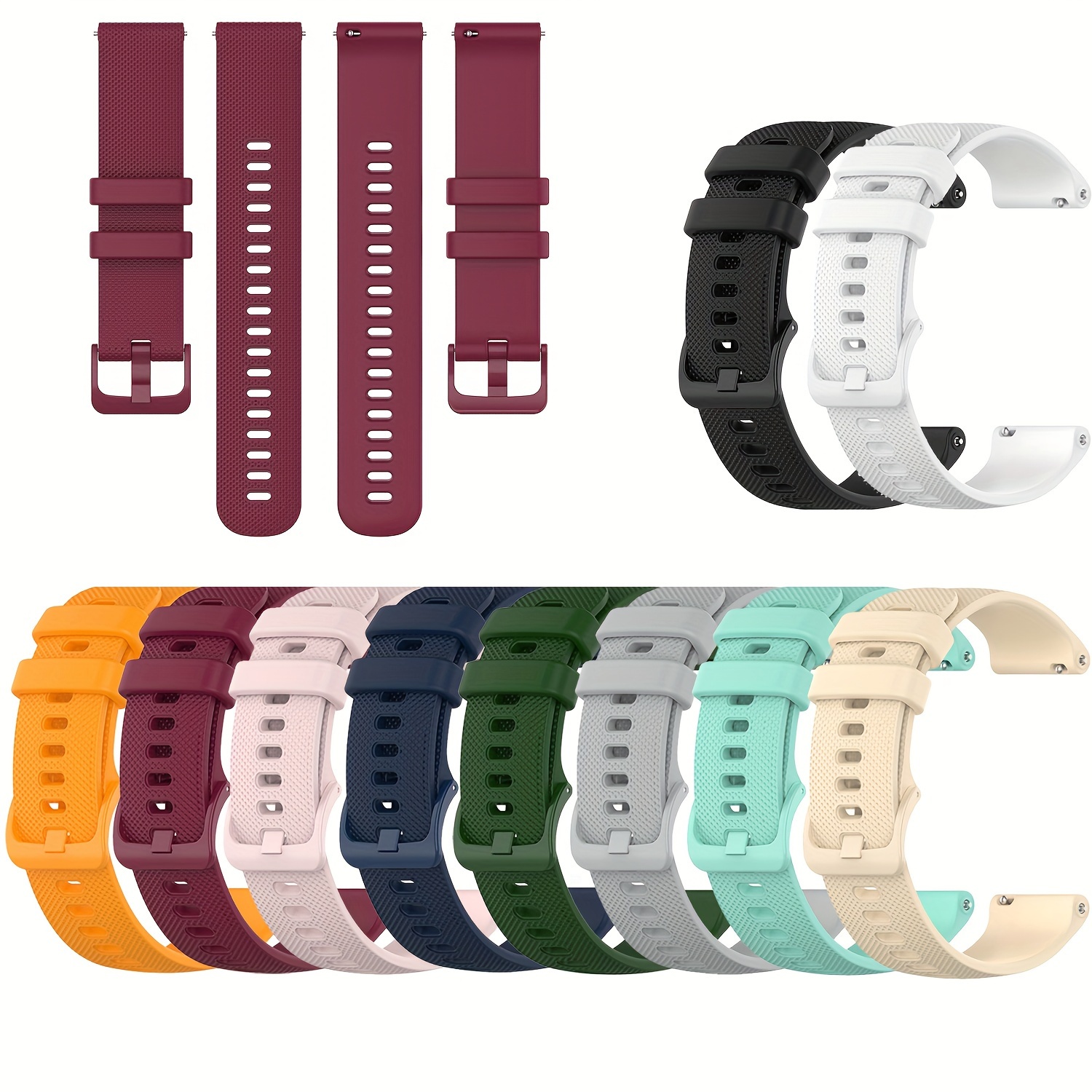 20mm 22mm Nylon Strap for Garmin Venu SQ 2 2s Forerunner 645 Smart Watch  Band Wristband Bracelet Garmin Vivoactive 3 4 Band