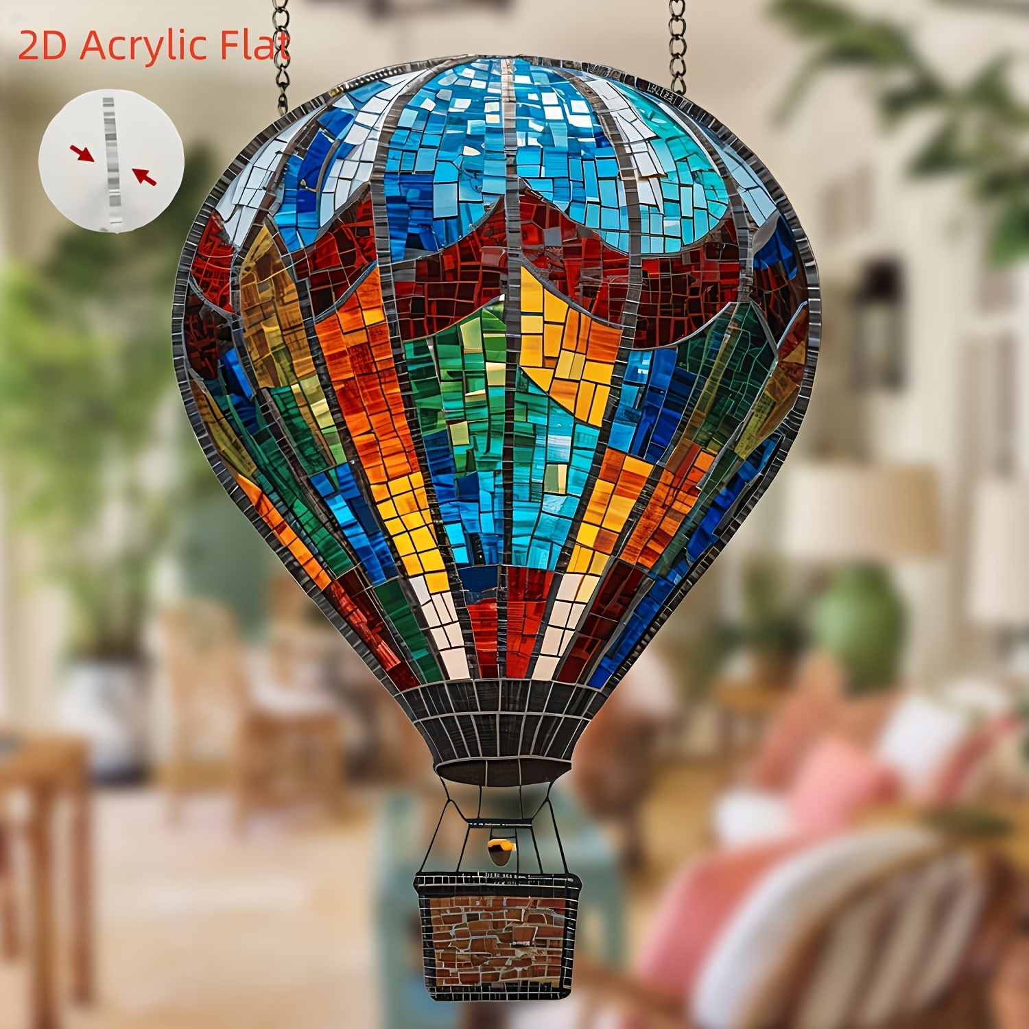 Image of 2d Flat - 2d Acrylic Plane, Decorative Art, Mother's Day, Window Decoration, Sunshine Catcher, Suitable For Window, Terrace, Garden Decoration, Gift For , Birthday Gift