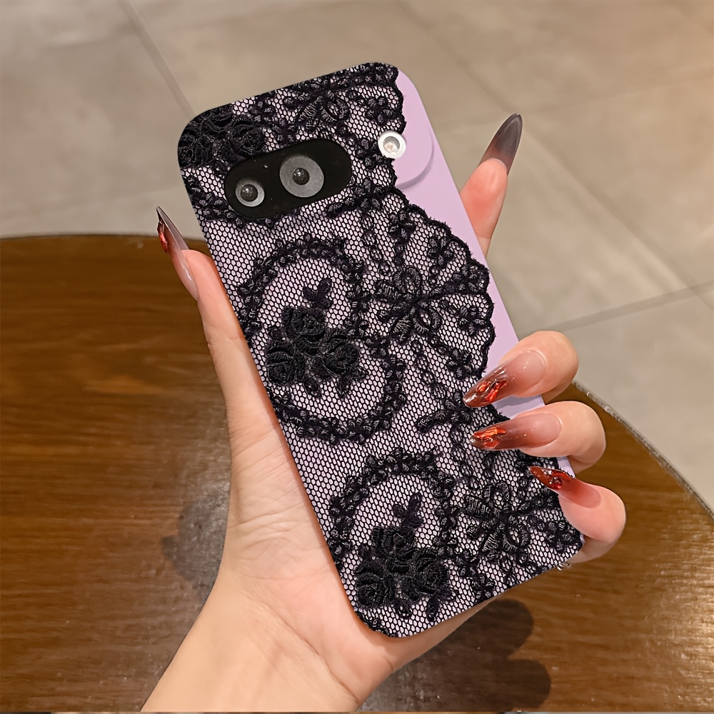 etui na telefon - luksusowe etui na telefon clmj z koronkowym wzorem, pasujące do google pixel 10 9 9a 8 8a 7 7  xl 5g, ochrona obiektywu, antywstrząsowe, twarde pc