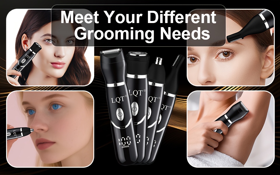 4in 1 womens electric hair trimmer   remove hair from   nose armpits legs and   and wet dual purpose   shaving usb charging   with four detachable blades the   for holiday gifts Product details 0