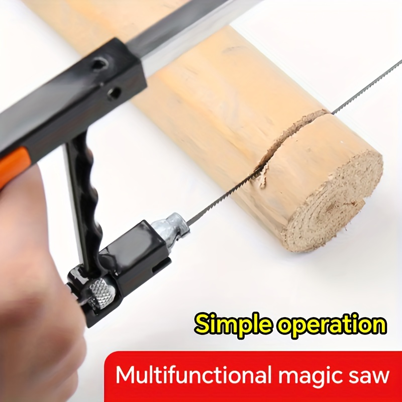 1 set durable steel devil saw versatile curve multi function mini   for diy woodworking safe reliable   saw with rugged case details 3