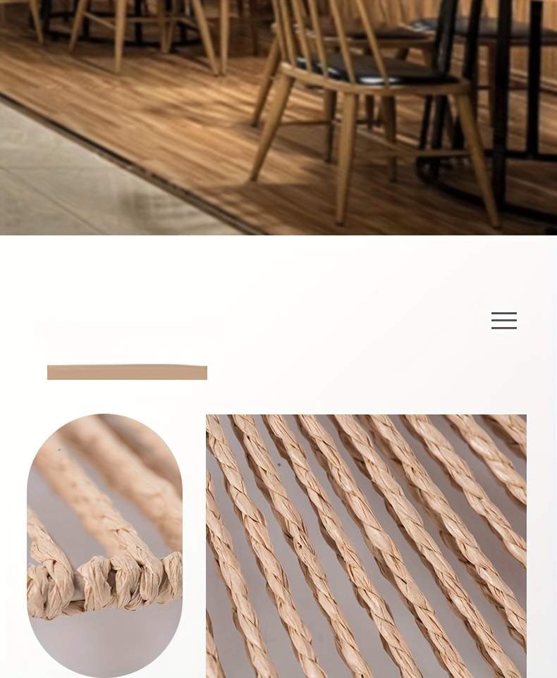 paper rope chandelier shade   decorative light fixture for dining     artistic paper rope weaving design no wiring needed light fixture for dining room boutique lighting boho chic decor   design details 1