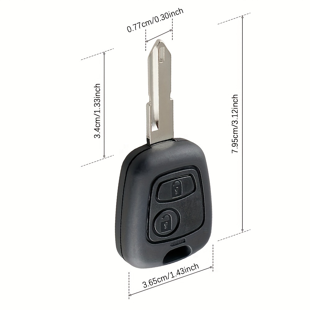 Case Keys Key Fob Case Remote Cover For Peugeot 106, 206, 306 – Replacement Key Shell Keys For Case