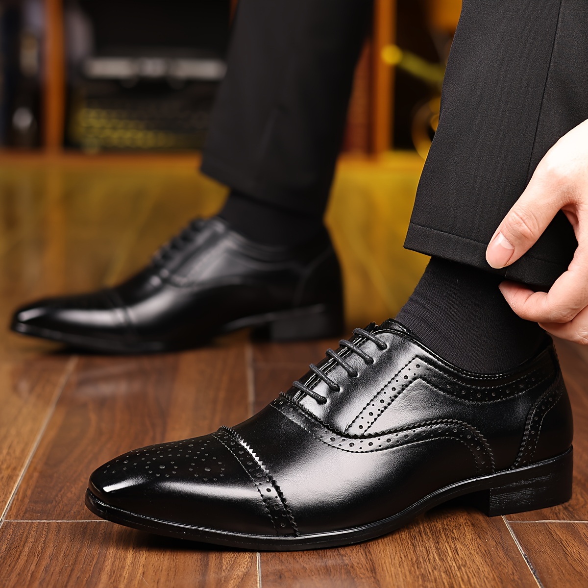 5659 Chaussures de costume uniformes pour hommes