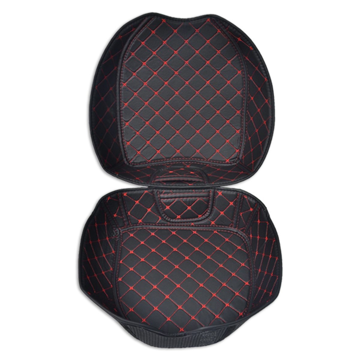 TEMU 1pc Rear Trunk Lining, Universal Motorcycle Trunk With Added Storage Toolbox And Rear Trunk
