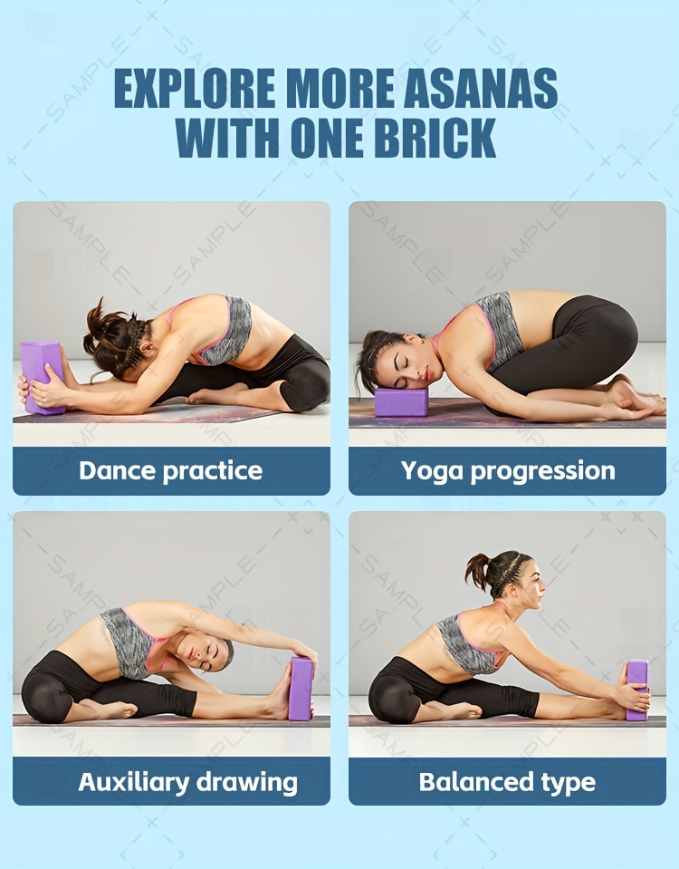 MODERN-X Yoga Block With Alignment Guide - Non-Slip EVA Foam For Yoga & Pilates