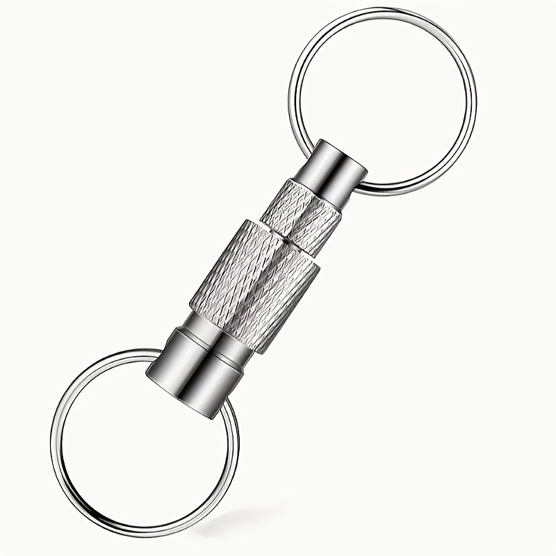 Quick Release Keychain For Men, Detachable Rotating Keychain With 2 Split Rings, Stylish And Beautiful