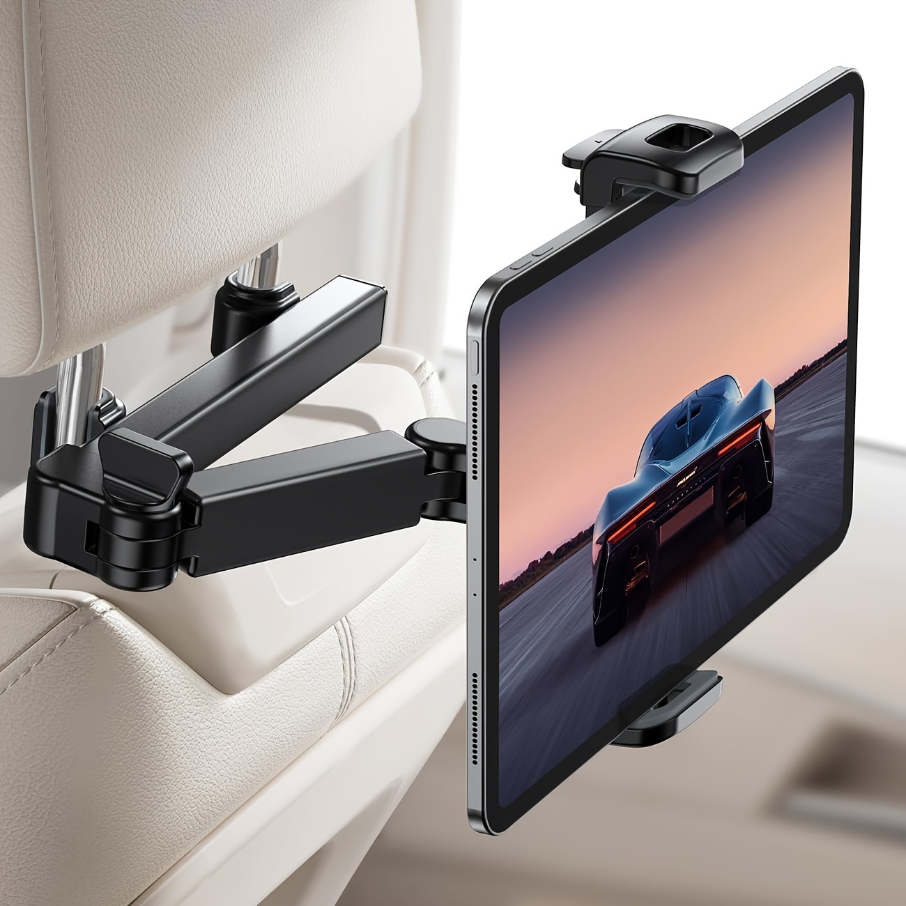 

Car Tablet Holder, Headrest Tablet Mount Headrest Stand Cradle Compatible , °, 4.7-12.9in Cell Phones And Tablets