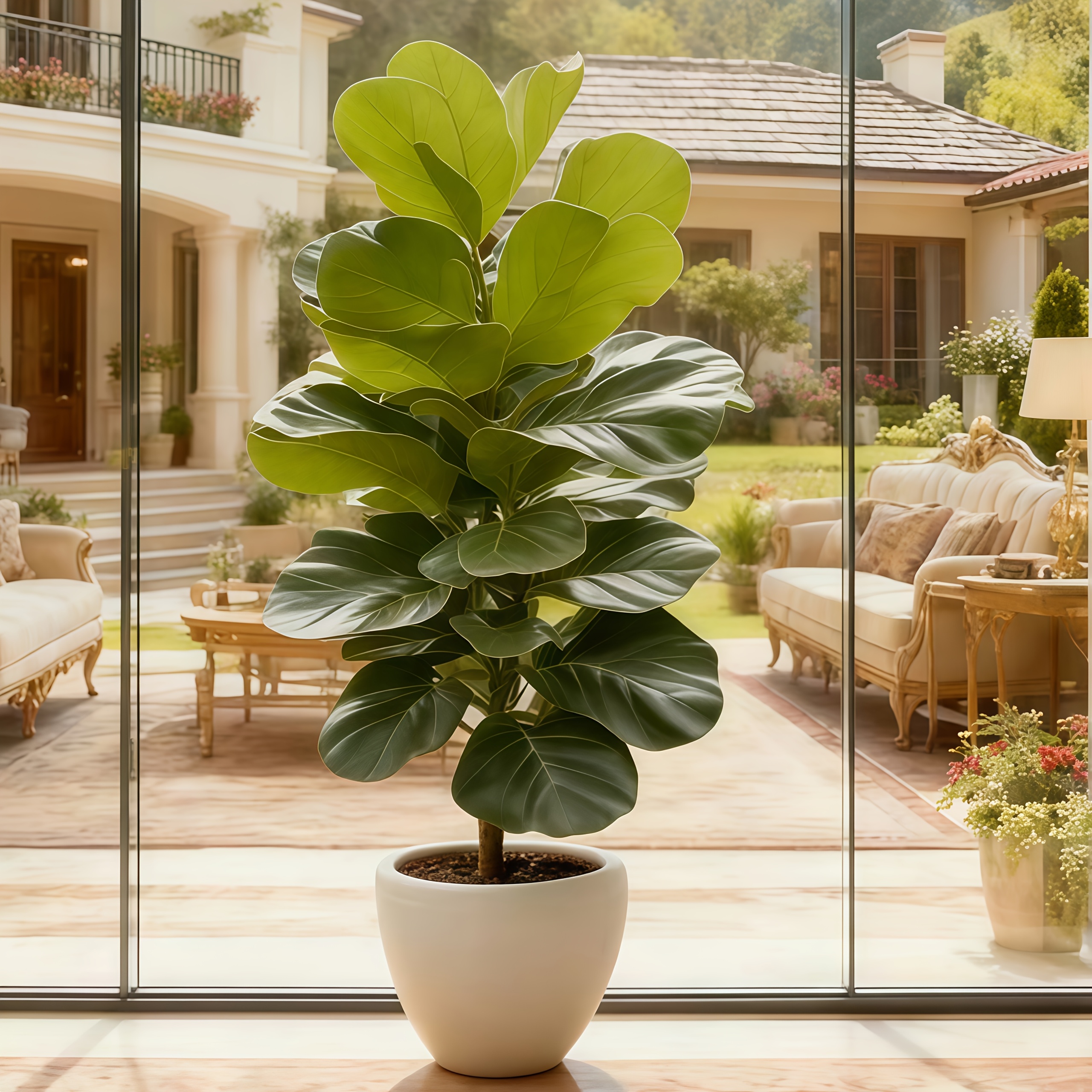 1 Planta Verde Artificial | Vegetación Tropical Realista para Bodas, Hoteles, Jardines al Aire Libre y Decoración del Hogar | Perfecta para Aniversarios, Día de Acción de Gracias, Halloween, Navidad, Festival de Palmas, Día de los Abuelos - Apta para Todas las Estaciones