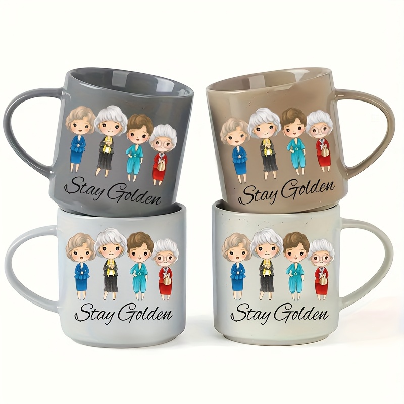 

6pcs Golden Girl Inspiration Uv Printed Stickers Waterproof Diy Cup Stickers