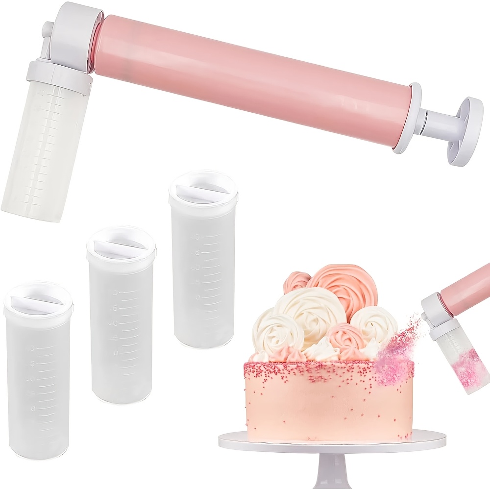 Image of 1set Cake Manual Coloring Powder Spray – Essential Baking Tool For Cupcakes, & Desserts | Flour Sprayer For Home Kitchen Decorating & Creative Baking | Perfect For Beginners & Professional Bakers