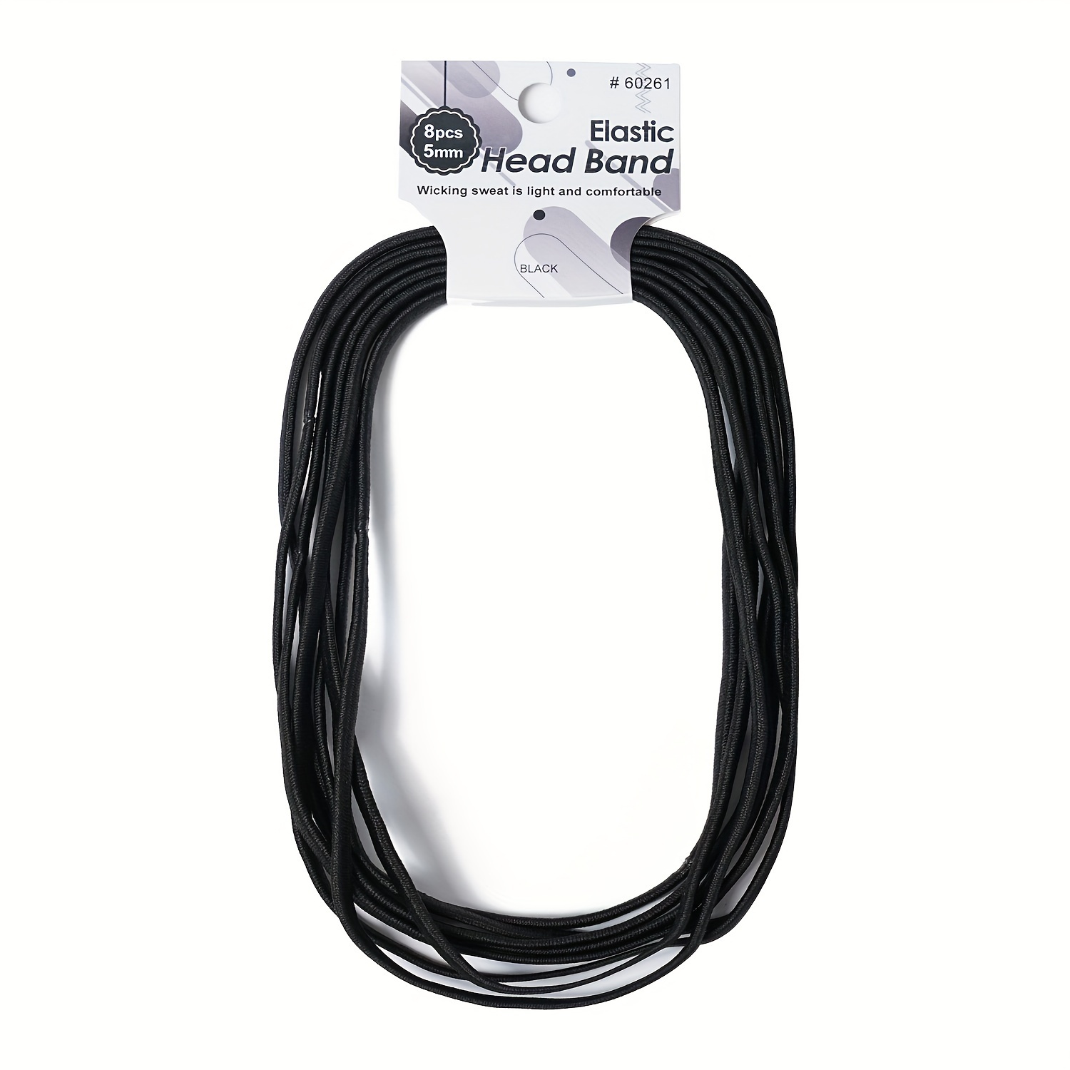 Image of 8pcs Thin Elastic Sports Hairbands For Basketball Yoga For Yoga, Workout, And Running Soft And Comfortable Sports Headband For Exercise