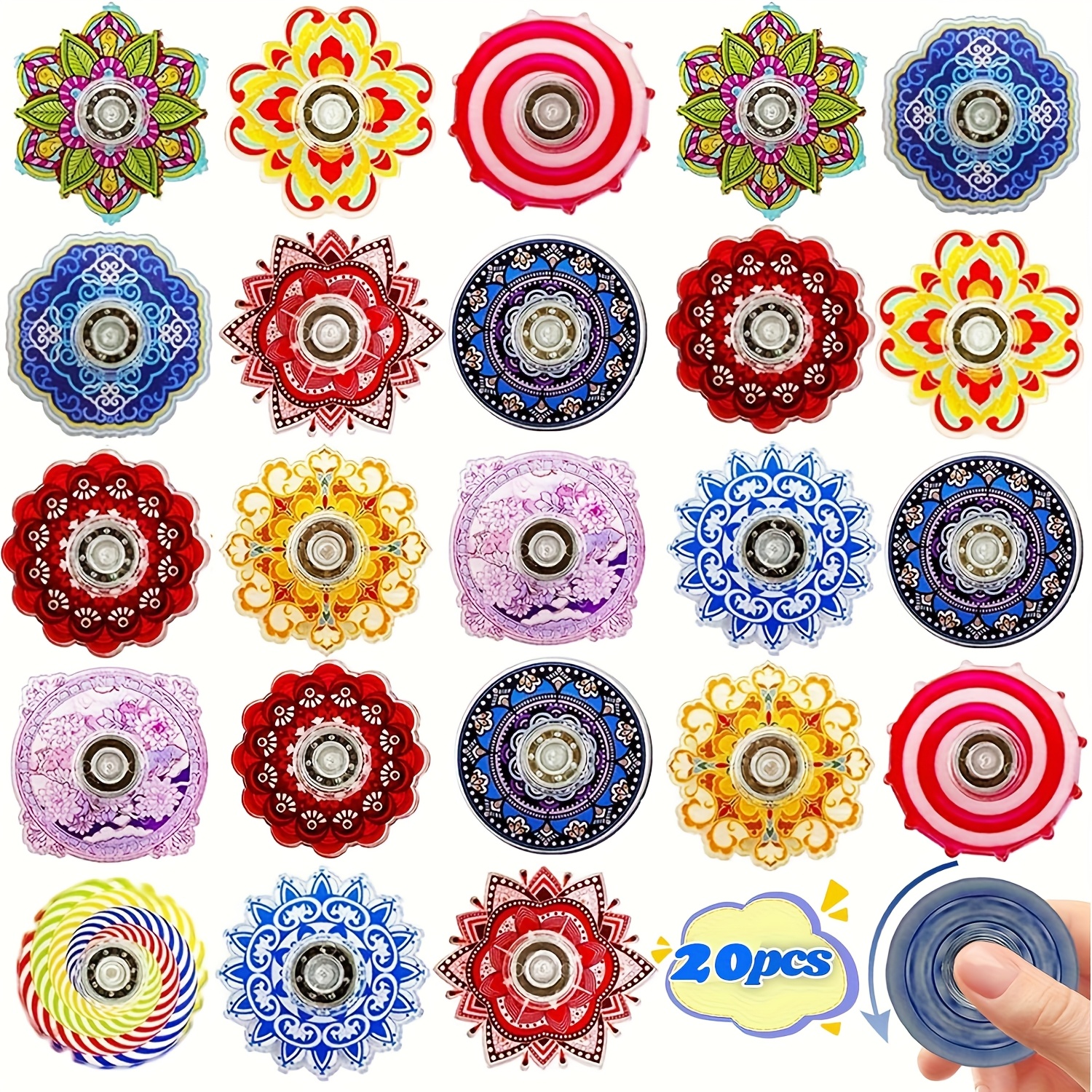 20pcs Fidget Spinner Mini Toys