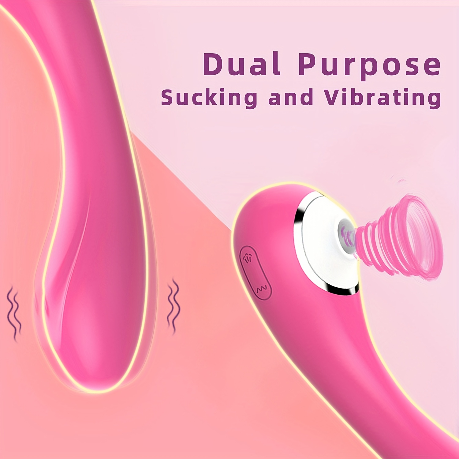 tragbarer 2-in-1  -g-punkt- ,  -  mit 5 vibrations- und 7 saugmodi, usb-betrieben für  , aus sicherem silikon, einsetzbares kraftvolles sextoy für frauen oder paare zum flirten Produktdetails 4