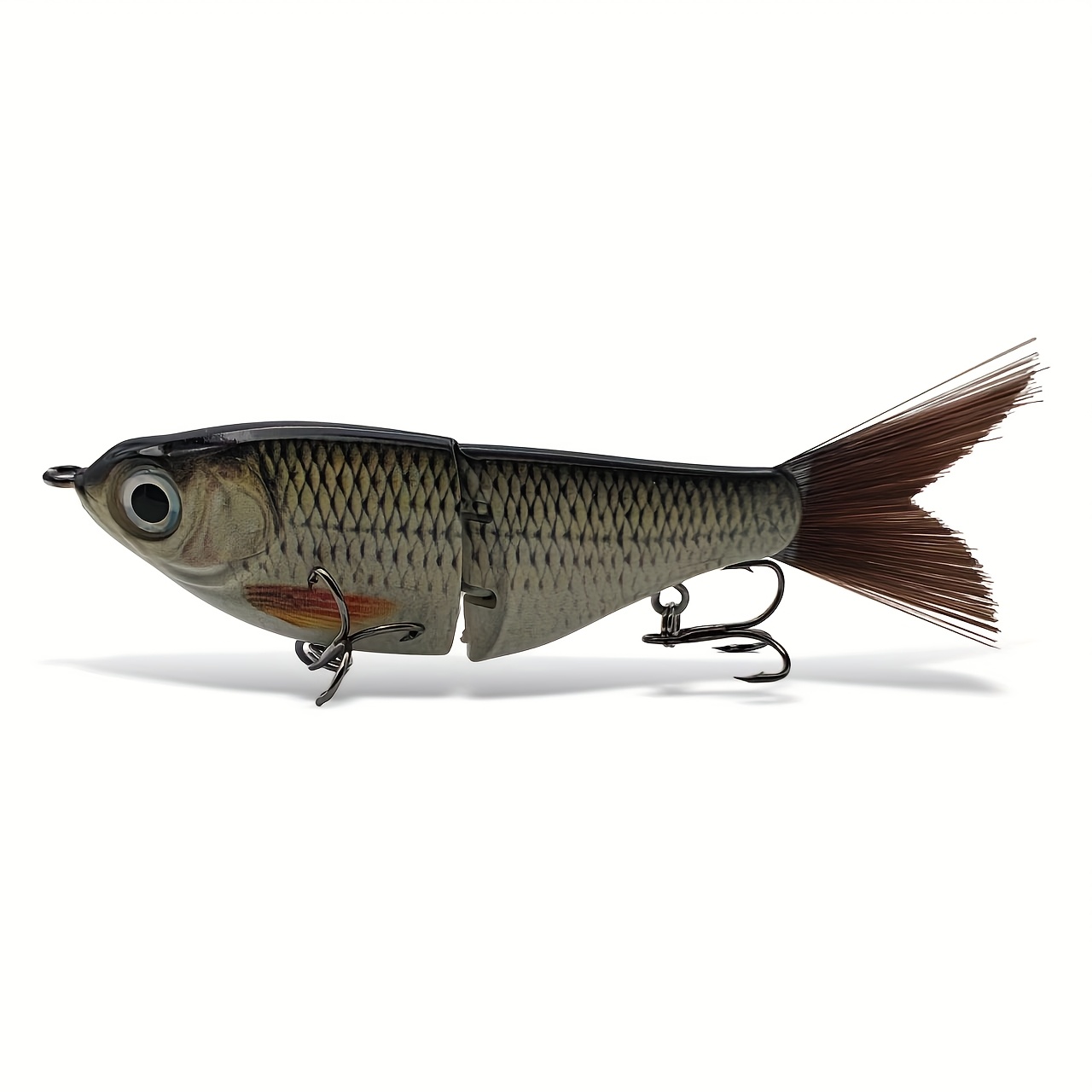 TEMU Leurre Mini Chironome Truite 12 ,6 g Leurre Dur à Longue Portée avec Chaîne à 2 Maillons, Leurre de Pêche en Eau Salée en Plastique ABS