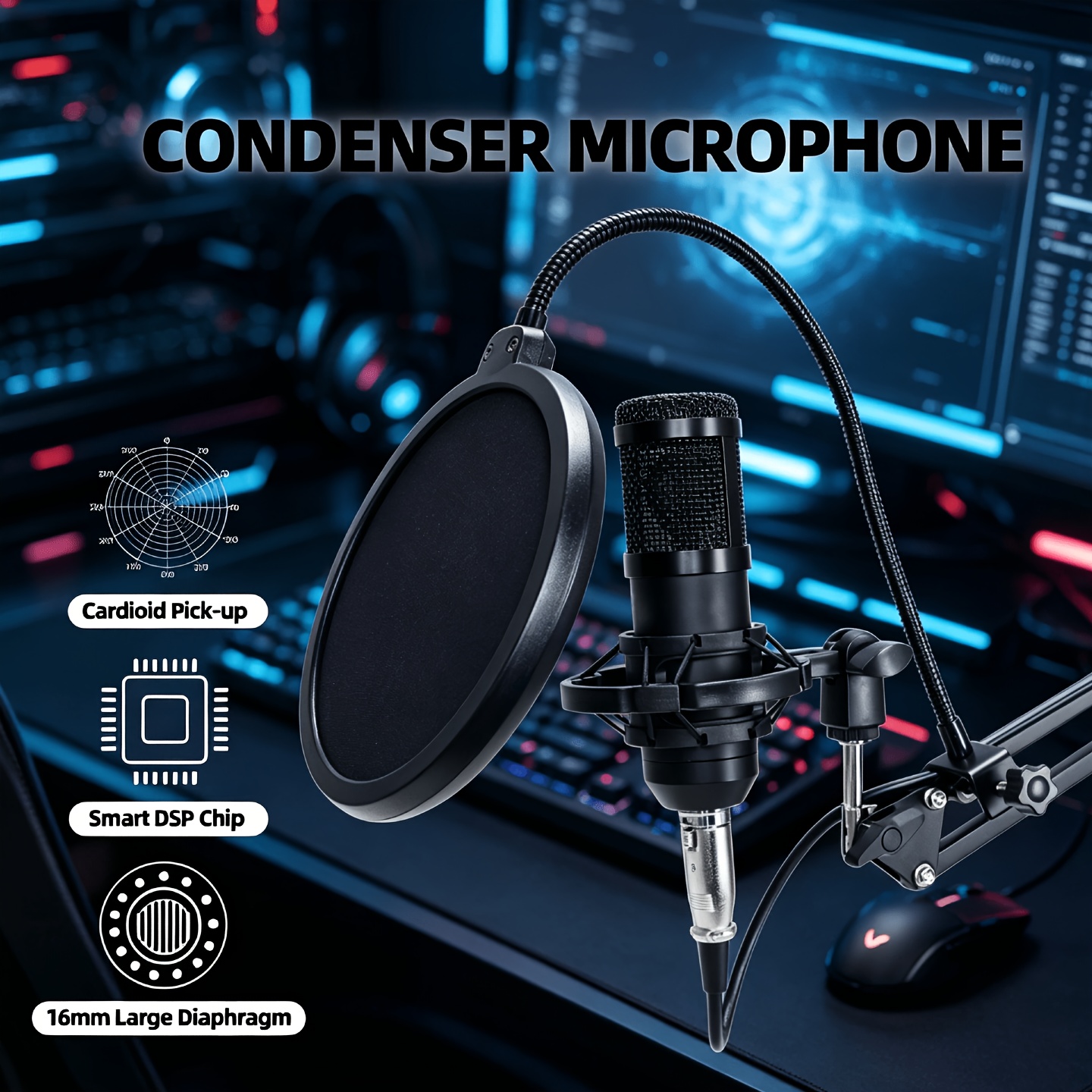 sound card microphone and headset for streaming
