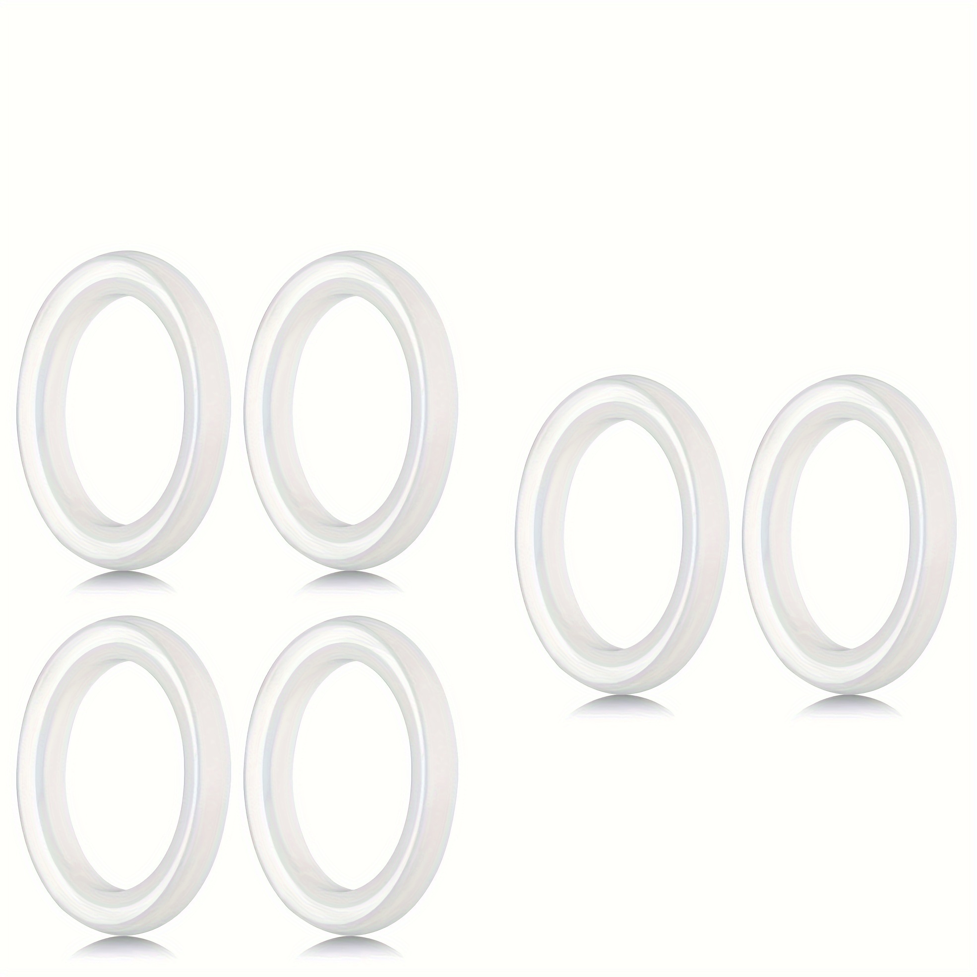 Image of 6pcs, Silicone Sealing Rings, Leak Proof Gaskets Compatible With 9-ounce, 12 Ounce, And 17 Ounce Sports Water Cups, Shaped Water Bottles