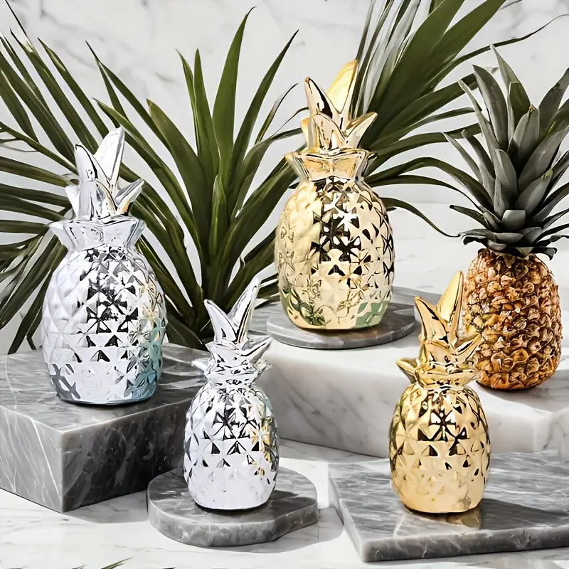 Ananas Plaqué Or Inspiré par la Vie
