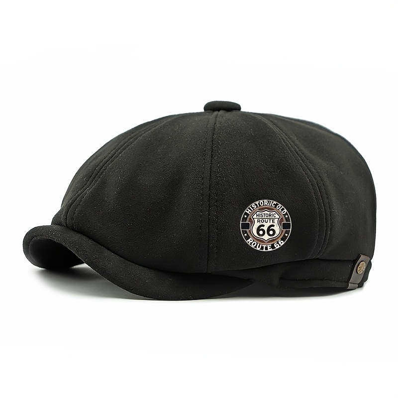 TEMU Men's Hat Vintage Cap Octagonal , Design. Casual Wear, Use, Retro Casual. Casual And Formal Occasions, Daily Headwear, , Short Brim Baseball Cap
