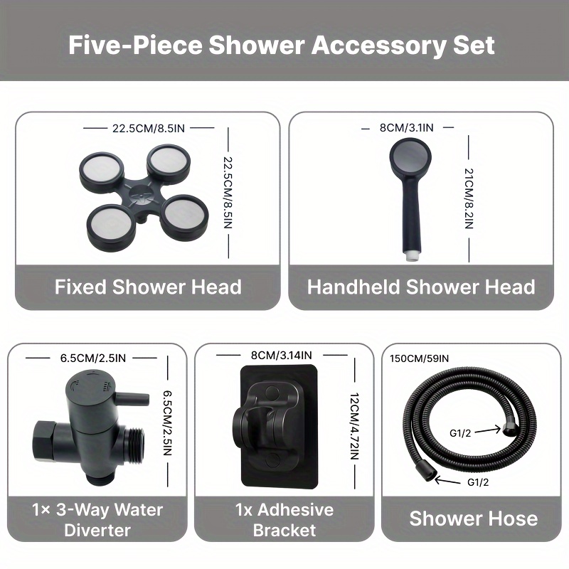 Hochdruck Regenduschkopf | 15,2 Cm Rund-Dusche Mit Verstellbarem Winkel & Sparfunktion Für Perfekten Hotel-Spa-Fluss