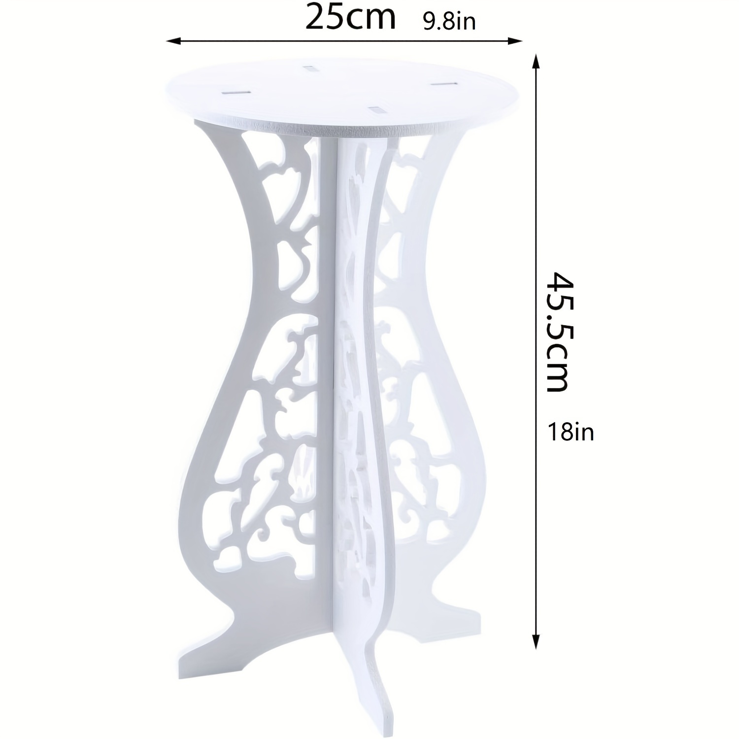 TEMU Plant Stand 45.5cmx25cm Plant Pots Indoor Tall Plant Stand Flower Pot Rack Home Decor Storage Racks Hollow Plant Stand For Indoor And Outdoor