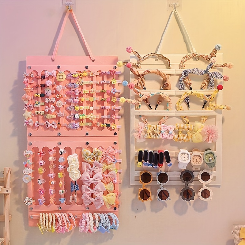 

Hair Bows Organizer Wall Hanging Large Capacity Headband Holder Hair Clip Storage Hanger Space Saving Accessory