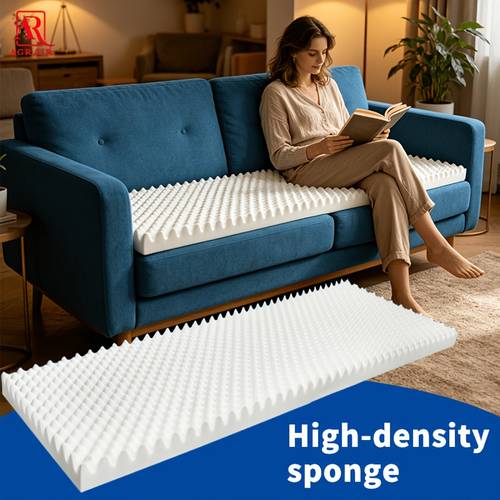 item picture 1pc white wavy sofa cushion outdoor bench cushion sponge sofa support pad prevents sagging sofas breathable and quick to bounce back not easy to suitable for sofas living rooms bedrooms dorms etc