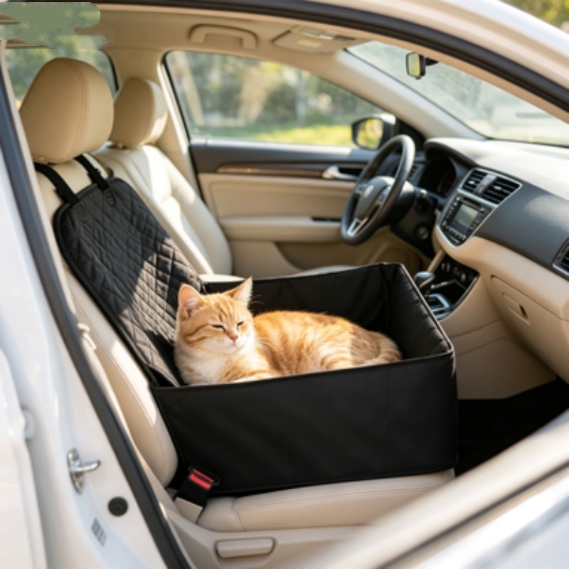 TEMU High-quality Pet Car Seat, Suitable For Small And Medium-sized Dogs. Dog-specific Anti-dirty Seat Cushion, Universal Car Bag For Cats And Dogs.