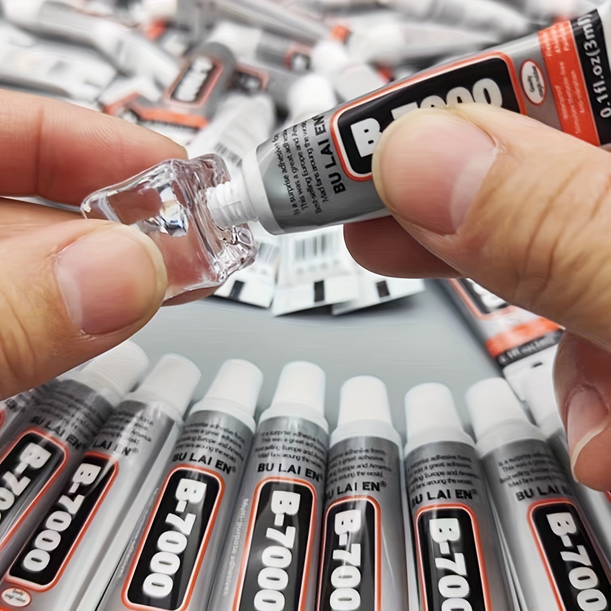 3pcs/6pcs/B-7000 Strong Glue, Handcraft Adhesive for Electronics, Jewelry, Crafts, Books, Fabrics, etc., Multi-Purpose Bonding Agent, Durable, Transparent, Flexible, Suitable for Metal Plastic Acrylic Faux Leather Paper Cloth