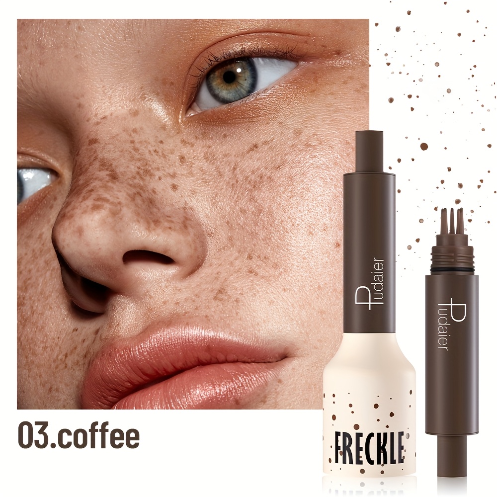 Image of Temporary Freckles Waterproof And Sweatproof - Features Liquid Formula For Nude Look, Allowing For Easy Application Of Freckles On The Cheekbones And Jawline For A Cheerleader