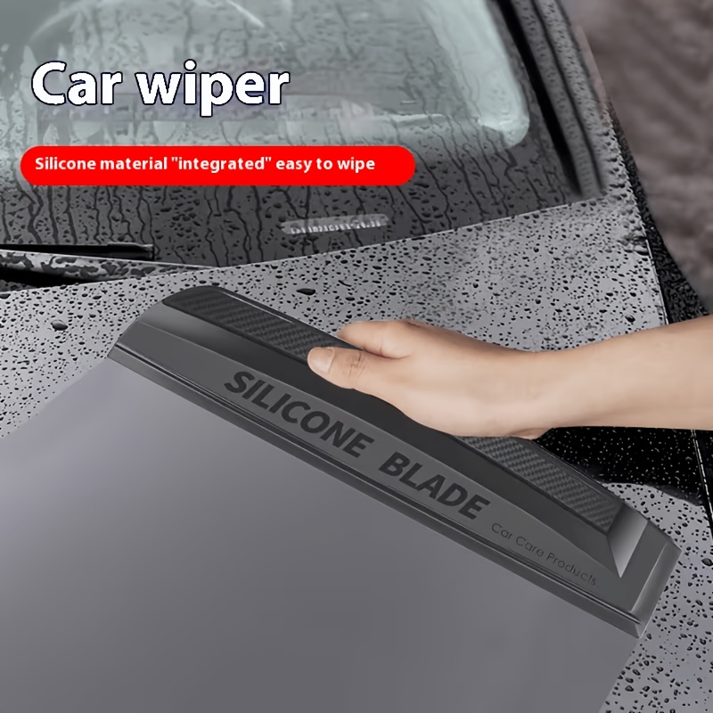 TEMU Suitu Car Water Squeegee, Handheld Car Washing Drying Wiper Blade, Compact Size For Without Occupying Much Space, Multi Functional Auto