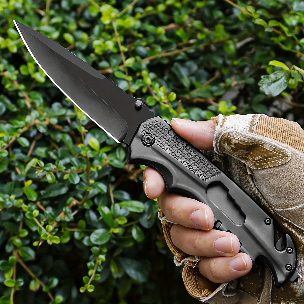 High Quality 7cr13mov Folding Knife With 3d Printed Composite