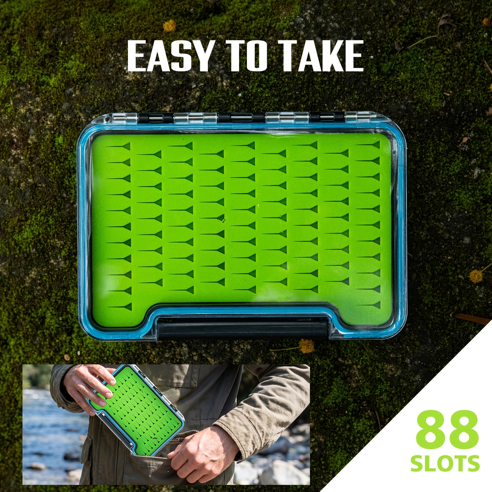 3pcs fly fishing tackle box tackle box floating - Temu