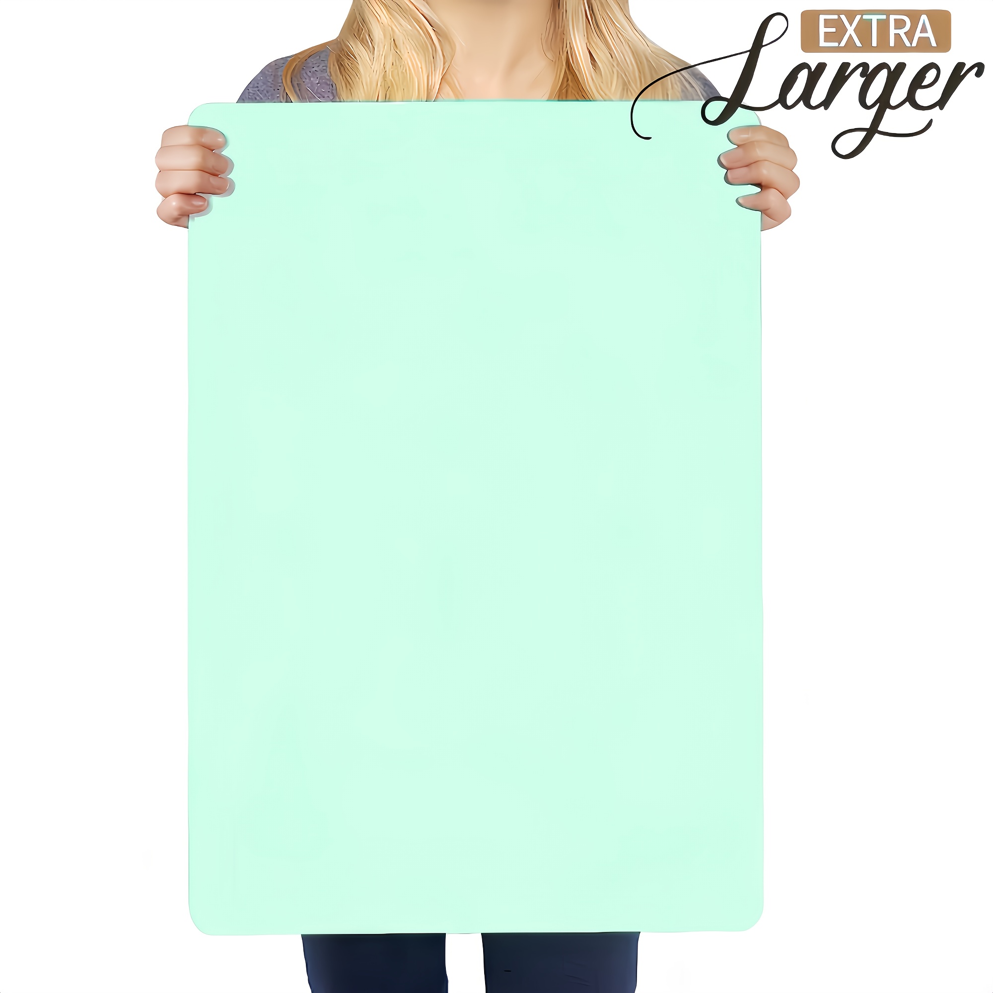 Image of Large Silicone Mat, 23.4" X 15.6" (60cm X 40cm) Light Blue Craft Silicone Mat, Resin Mold Silicone Sheet, Clay Mat, Epoxy Resin Silicone Mat, Handmade Art, Supplies