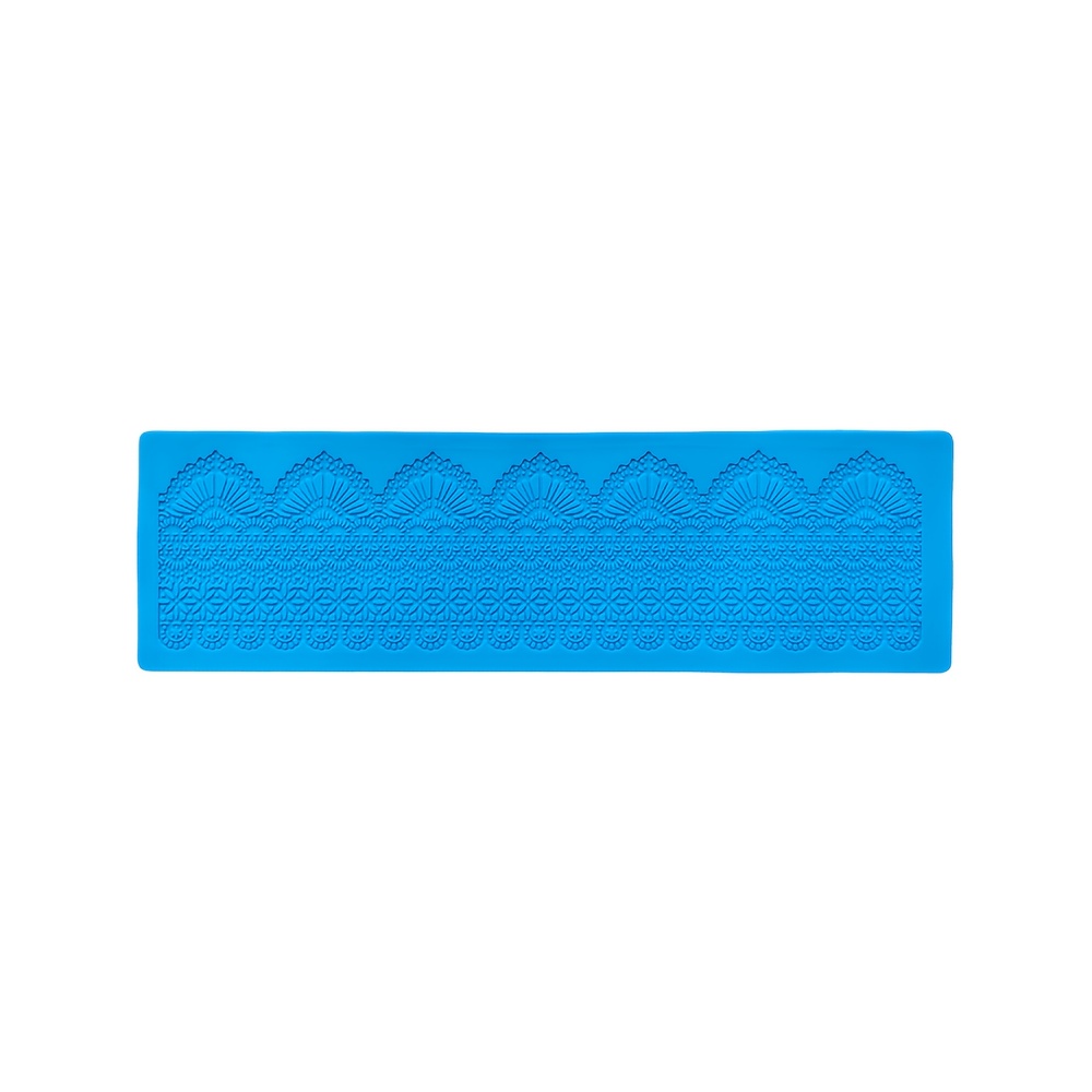 TEMU 1pc Silicone Mold Lace Making Cake Decor Chocolate Ribbon Pattern Mold For Parties Weddings Craft