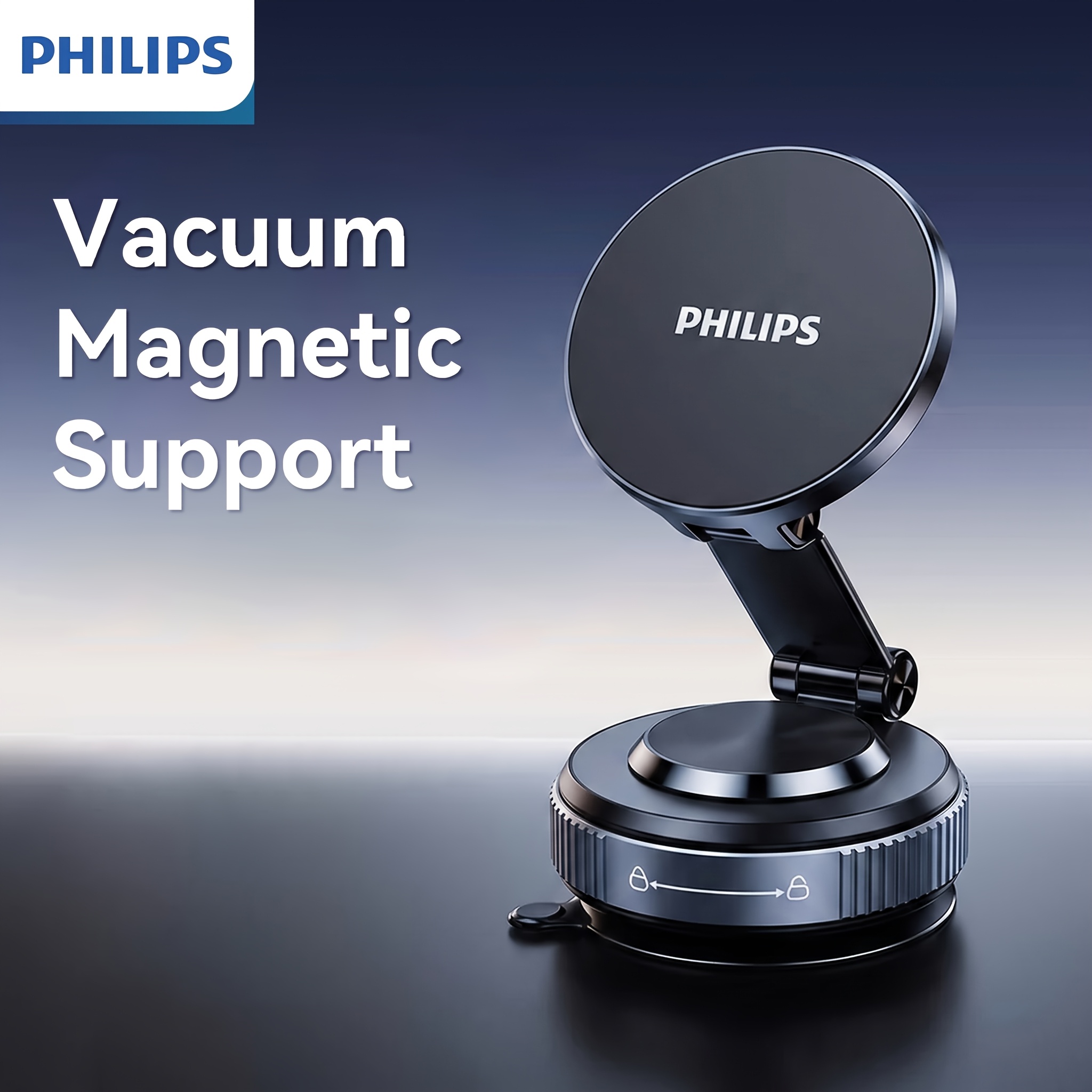TEMU Car Mount, Vacuum Suction Car Mount, Three-axis Adjustment, Multi-angle Viewing, Foldable For And Carrying, Supports 360Â° Free Rotation, Making