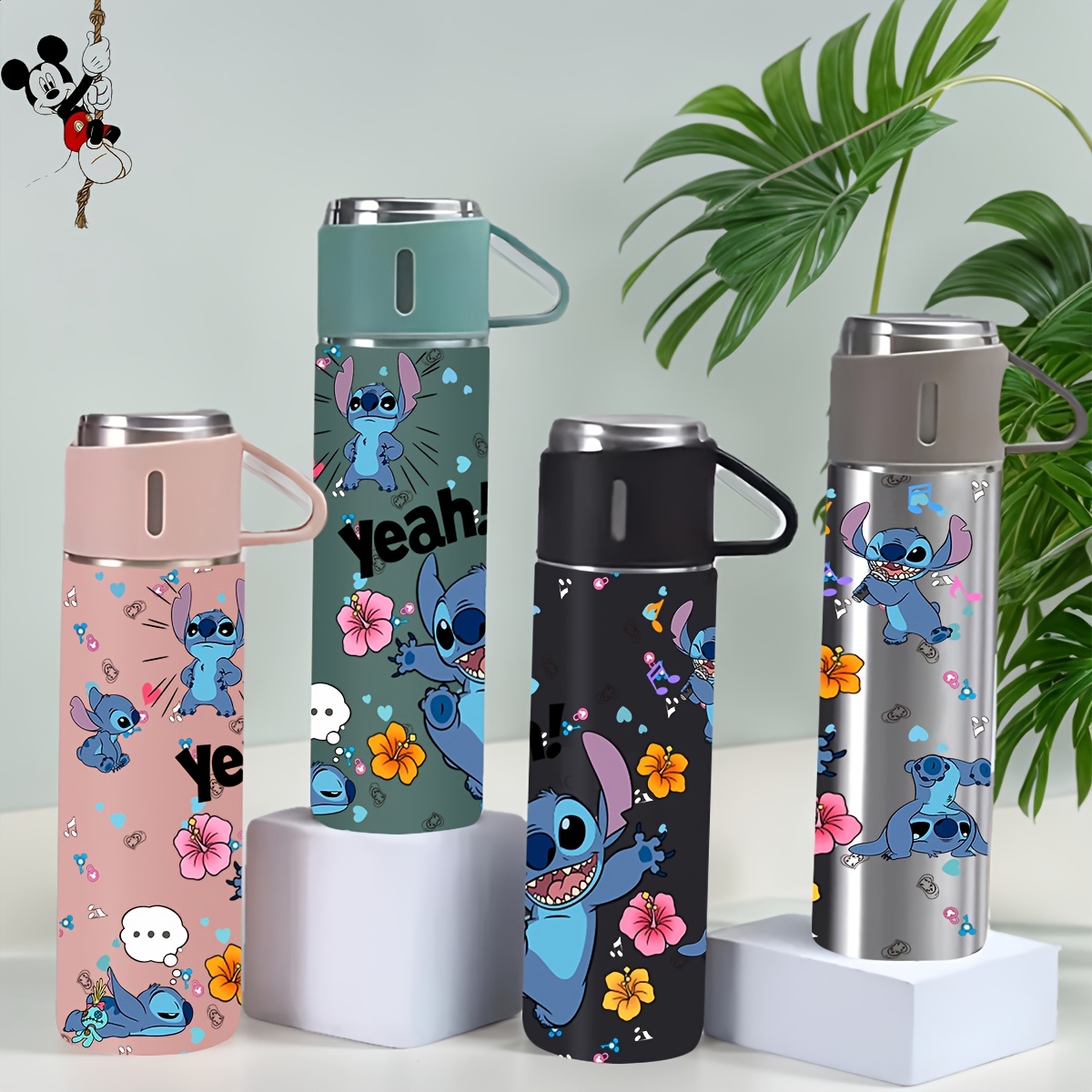 1pc Disney Stitch Gift Box Cup 304 Stainless Steel Water Bottle, Stainless Steel Coffee Travel Mug Stainless Steel Keep Cool Mug Suitable for travelling, outdoor adventure and driving Thanksgiving Halloween Christmas Gifts for family and friends