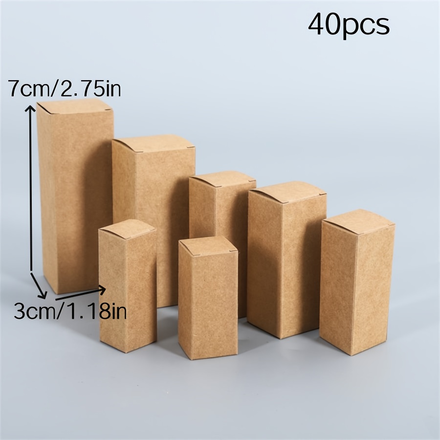 TEMU Gift For Her/him 24pcs/40pcs Black Rectangular Cardboard Small Capacity Gift Packaging Paper Boxes Item Storage Box Wedding Birthday Party