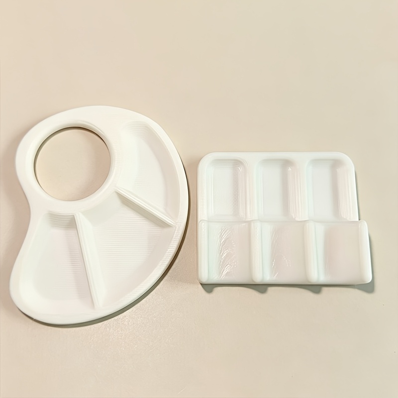 TEMU Set de mini portalápices y paleta de dedos, herramientas especializadas para aplicaciones de pintura manual en maquetas. Paleta de pintura