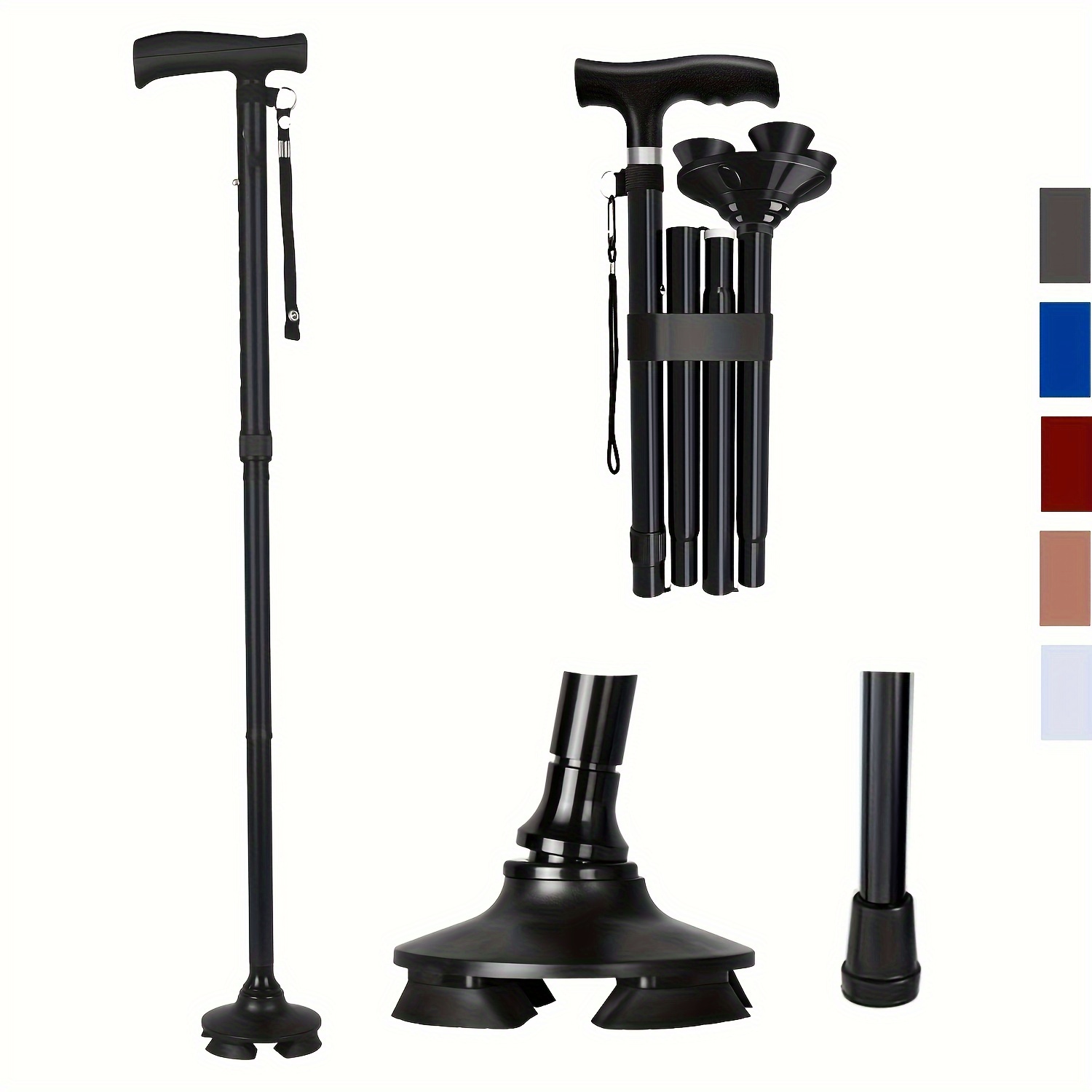 Ergonomic Walking Cane Provides Extra Support Forearm - Temu