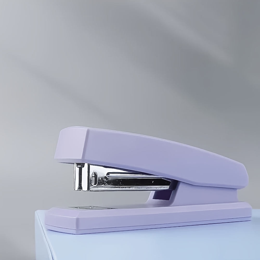 TEMU Customizable 1pc Stapler, Morandi Handheld Stapler, Office Binding Machine, Handheld Stapler, Stapler Binding Machine, Easy Binding Office