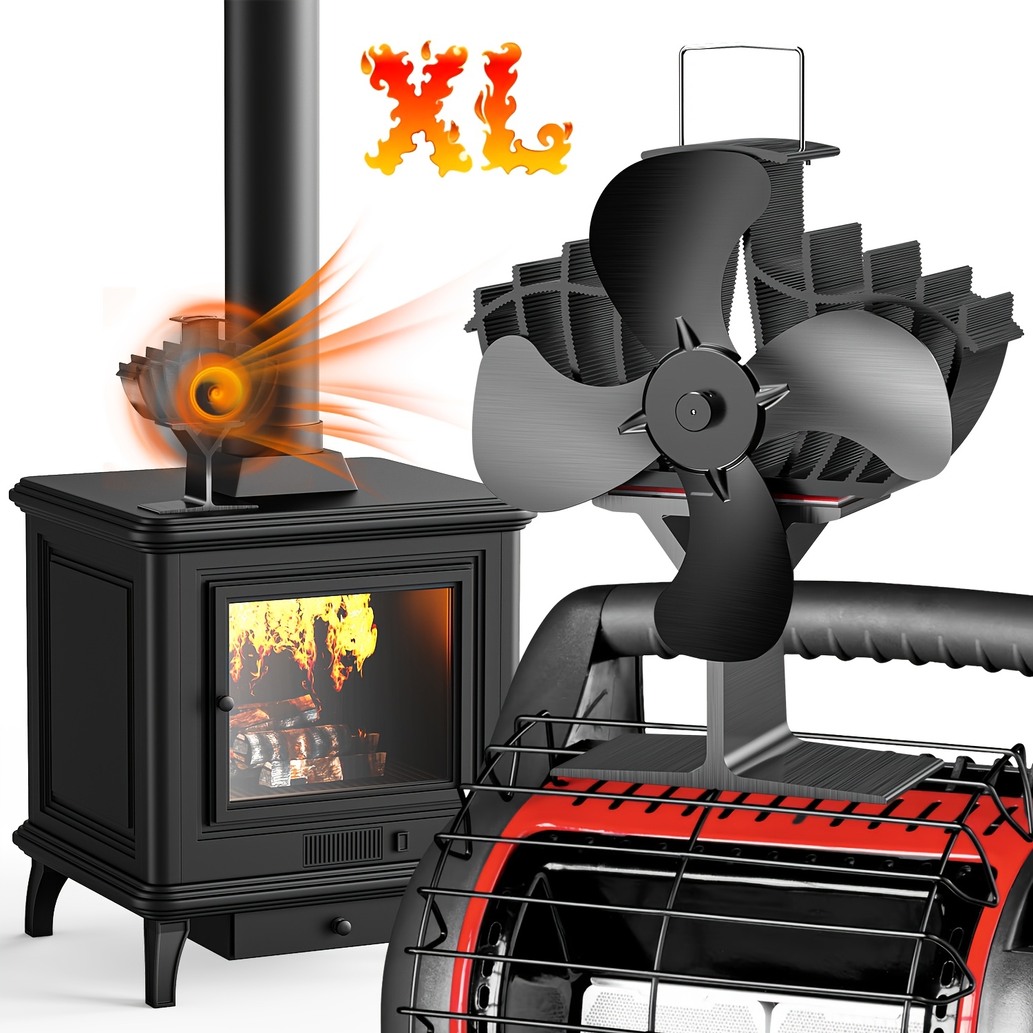 

Fireplace Fans, Electricity-free Stove Fans, Silent Chimney Fans Fireplace Fans For / / Fireplaces / / Wood / Stovepipes