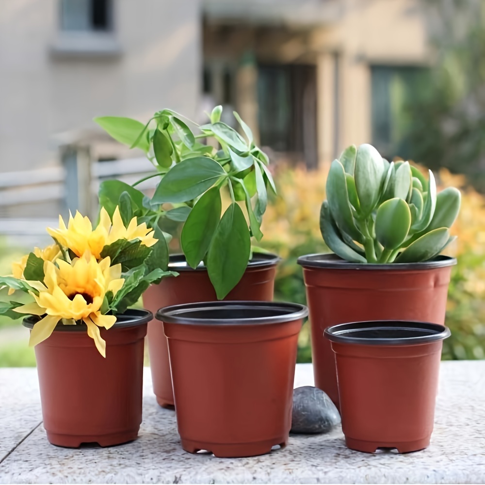 

50/100pcs 4 Inch Flower Pots, Plant Starter Kit With Humidity Dome, Seed Starting Pots And Nursery Flower Plant Containers